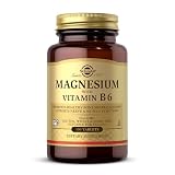 Solgar | Magnesium and B6 Vitamin | Suplemento Alimenticio que Reduce la Fatiga | Con Magnesio y Vitamina B6 | Para Hombre y Mujer | 100 Cápsulas