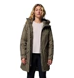 Columbia Suttle Mountain - Chaqueta larga aislante para mujer, chaqueta de invierno, color verde piedra, talla L