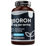 Nutravita Boro - 4 mg de Boro Puro por Tableta - 400 tabletas