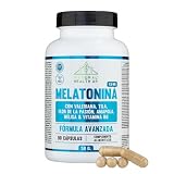 Melatonina 1,9 mg con pasiflora, valeriana, tila, amapola californiana y vitamina B6 – 90 cápsulas100% vegano