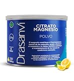 CITRATO DE MAGNESIO DRASANVI EN POLVO | Mayor Biodisponibilidad | Articulaciones fuertes|Magnesium para el cansancio y la fatiga| Energía y Recuperación Muscular |Magnesio Sabor Limón|200 Gr= 117 días