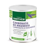 SANTIVERI - Carbonato de Magnesio en Polvo, Contribuye al Bienestar Intestinal, funcionamiento normal de huesos, dientes, músculos y sistema nervioso Disminuye el cansancio y la fatiga - 110 gr
