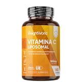 Vitamina C Liposomal 1000mg - 180 Cápsulas Veganas con Rosa Mosqueta - | La Vitamina C Contribuye al Funcionamiento Normal del Sistema Inmunitario (EFSA)-Suplemento Vitamínico para 3 Meses, Sin OGM