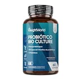 Probióticos y Prebióticos Intestinales 77 Mil Millones de UFC | 20 Cepas Bacterianas con Lactobacillus Salivarius, Lactobacillus Rhamnosus, Bifidobacterium e Inulina Orgánica, 60 Cápsulas