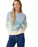 Rip Curl Seeker Raglan - Sudadera para Mujer, Azul Claro 263, XS