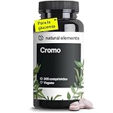 Picolinato de Cromo 200mcg - 365 comprimidos veganos (suministro para 1 Año) - Mineral esencial sin aditivos innecesarios - Alta dosificación - Fabricado y probado en laboratorio en Alemania