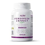 Fenogreco de HSN | 120 Cápsulas Vegetales 6000 Mg equivalencia Semilla Trigonella foenum-graecum 300 Mg Saponinas por Dosis Diaria | Extracto 10x Veces Más Concentrado | No-GMO, Vegano, Sin Gluten