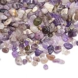 300 perlas de piedras preciosas con agujero irregulares para enhebrar y hacer joyas, pendientes, anillos y accesorios de bricolaje (amatista)