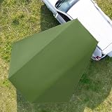 HAMON Toldo para coche, 280 x 380 cm, impermeable, impermeable, tienda de campaña para coche, furgoneta o caravana (verde)