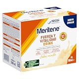 Meritene Fuerza y Vitalidad Drink Sabor Vainilla | 6 Unidades x 180ml | Con proteínas, calcio y vitamina D · Reduce el cansancio · Bajo en calorías
