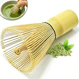 Isrcivcs Batidor de Matcha en Bambú (Chasen), Batidor Tradicional para Té Matcha, té verde con 100 cerdas, reutilizable Accesorio Esencial para Ceremonias, ceremonia del té encontrado