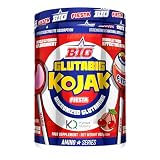 BIG - Glutamina - L Glutamina Micronizada Kyowa® para Recuperación Muscular - L-Glutamina Kyowa ® - L-Glutamina Materia Prima Premium con Sabores Exclusivos - 3 meses de suministro (600g, Sabor Kojak)