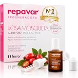 Repavar - Aceite Puro Rosa Mosqueta Primera Presión en Frío, 15 ml | Regenerador, Cicatrices, Estrías, Roll On y Cuentagotas, 100% Puro, Antimarcas, Piel Seca