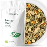 Infusión Energy Mate Ecológica 100g (50 Tazas) | Té Mate Verde con Guaraná, Ginseng y Jengibre – Energía Natural, Enfoque y Concentración