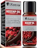 Kanzy Aceite de Rosa Mosqueta 10ml – Aceite Prensado en Frío y Ligero para Piel, Cabello, Uñas y Cuerpo