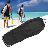 Kuuleyn Mochila de Malla para Buceo y Esnórquel - Bolsa de Almacenamiento Portátil de Nailon con Cremallera para Hombros y Aletas
