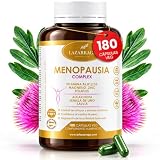 MENOPAUSIA COMPLEX 9 EN 1 | Control de Sofocos | Alivia el Hinchazón Abdominal | Vientre plano | Sin Soja ni Conservantes | 3 Meses de Tratamiento | 180 Cápsulas Veganas | Lazarraga